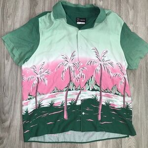 ORIGINAL USE MENS CAMP SHIRT SHORT SLEEVE VACATION HAWAIIAN RESORT XL